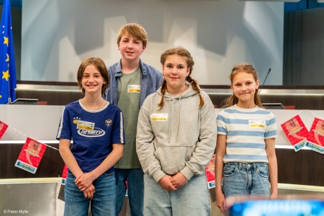De winnaars JJ in reeks 1. Margot Debaene: rechts.